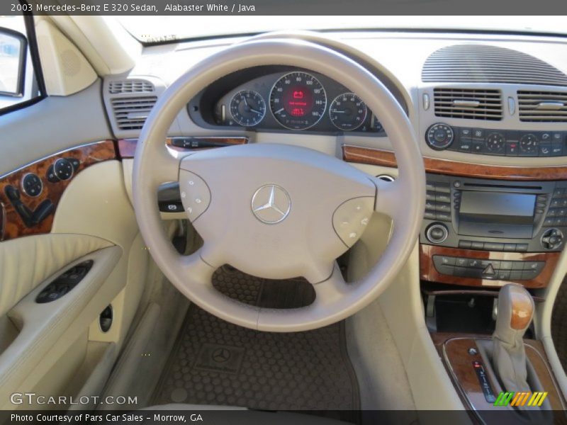 Alabaster White / Java 2003 Mercedes-Benz E 320 Sedan