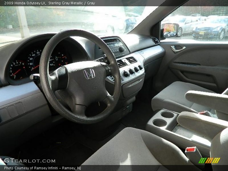 Sterling Gray Metallic / Gray 2009 Honda Odyssey LX