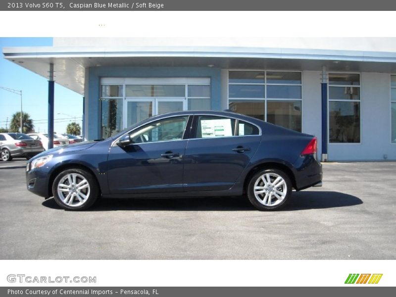 Caspian Blue Metallic / Soft Beige 2013 Volvo S60 T5