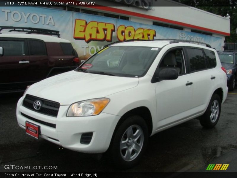 Super White / Ash Gray 2010 Toyota RAV4 I4 4WD