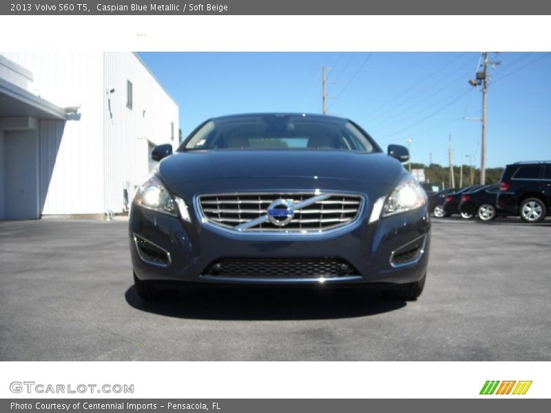 Caspian Blue Metallic / Soft Beige 2013 Volvo S60 T5