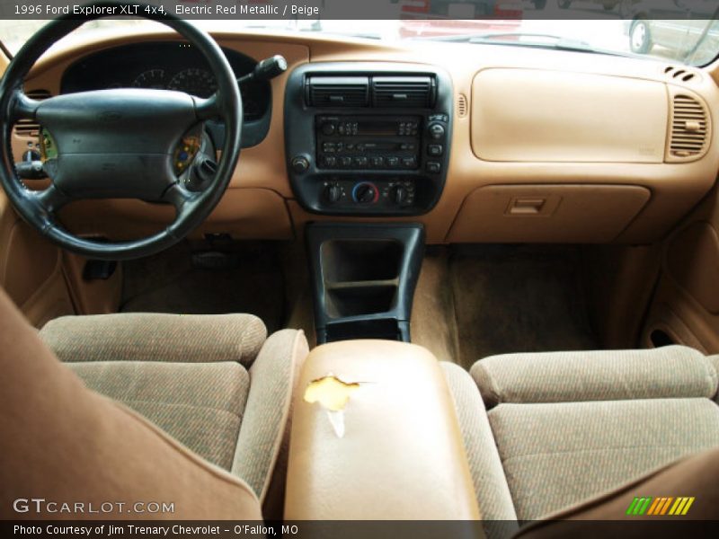 Electric Red Metallic / Beige 1996 Ford Explorer XLT 4x4