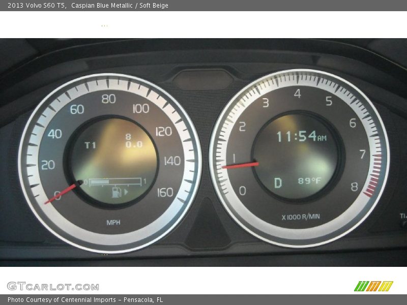 Caspian Blue Metallic / Soft Beige 2013 Volvo S60 T5