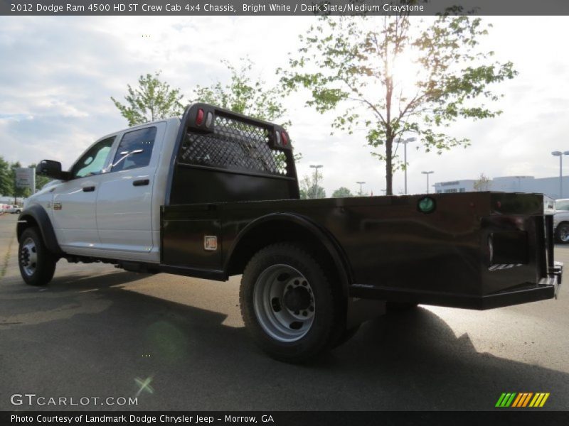 Bright White / Dark Slate/Medium Graystone 2012 Dodge Ram 4500 HD ST Crew Cab 4x4 Chassis