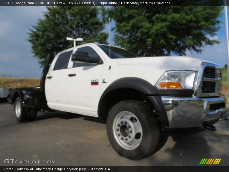 Bright White / Dark Slate/Medium Graystone 2012 Dodge Ram 4500 HD ST Crew Cab 4x4 Chassis