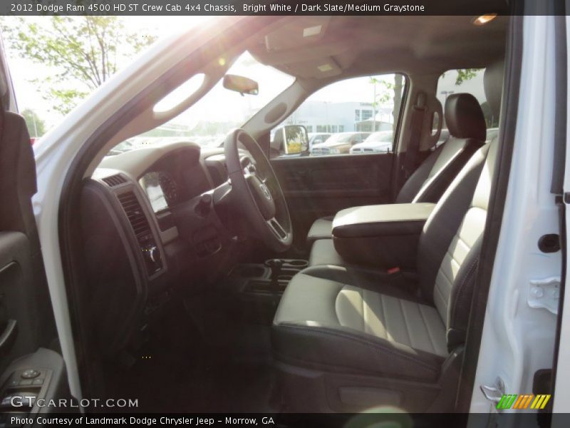 Bright White / Dark Slate/Medium Graystone 2012 Dodge Ram 4500 HD ST Crew Cab 4x4 Chassis