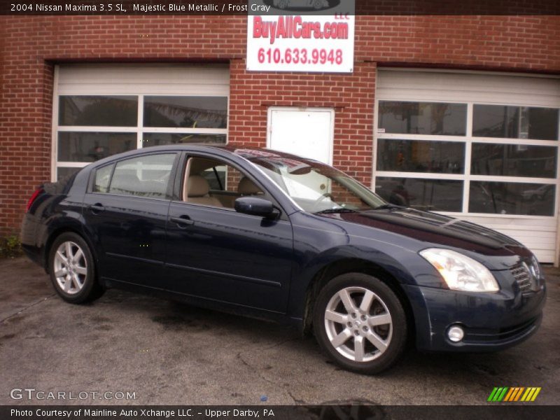 Majestic Blue Metallic / Frost Gray 2004 Nissan Maxima 3.5 SL