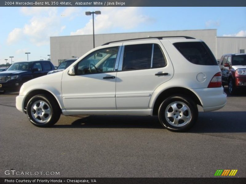 Alabaster White / Java Beige 2004 Mercedes-Benz ML 350 4Matic