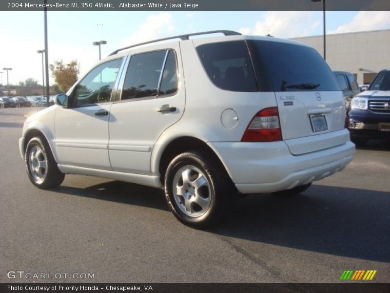 Alabaster White / Java Beige 2004 Mercedes-Benz ML 350 4Matic