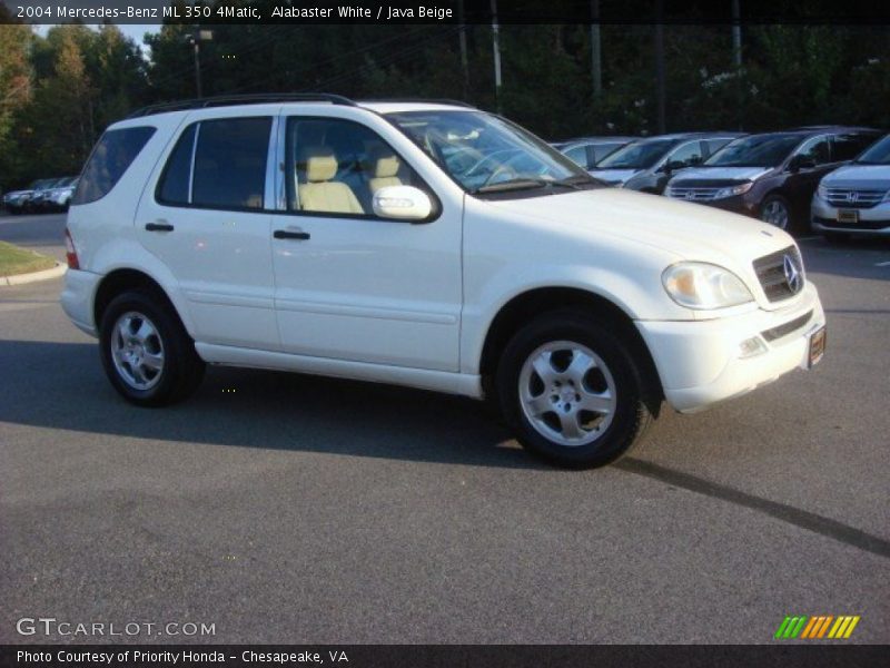 Alabaster White / Java Beige 2004 Mercedes-Benz ML 350 4Matic