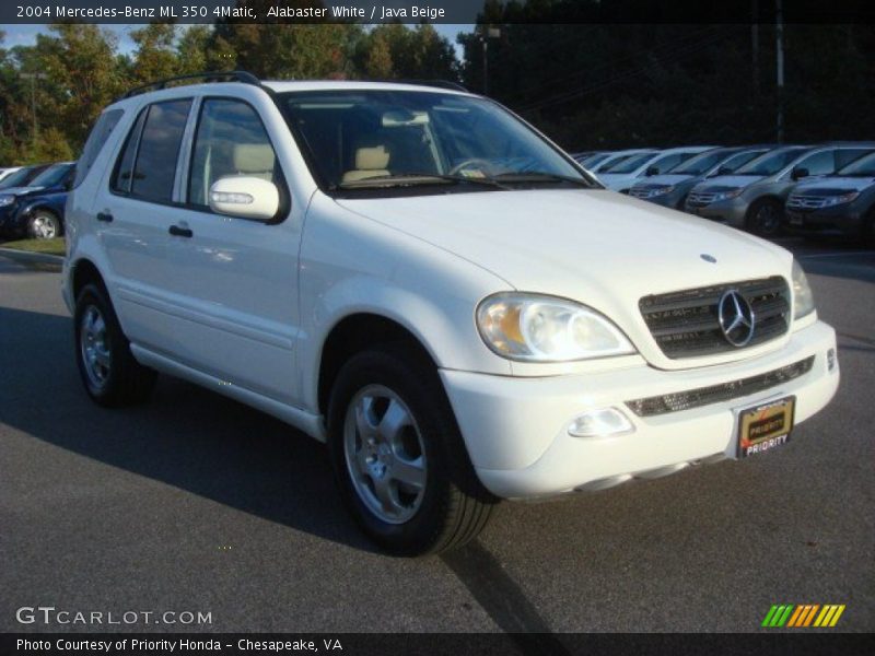 Alabaster White / Java Beige 2004 Mercedes-Benz ML 350 4Matic