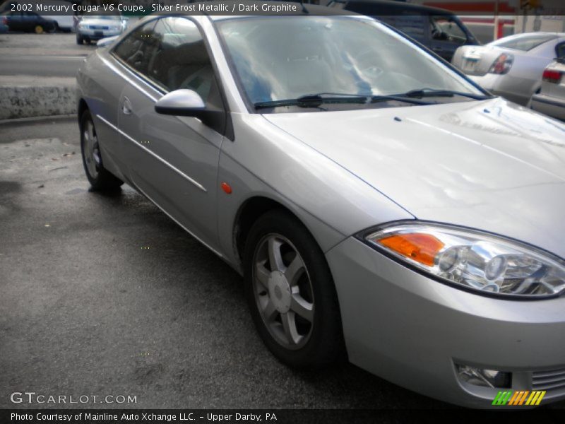 Silver Frost Metallic / Dark Graphite 2002 Mercury Cougar V6 Coupe