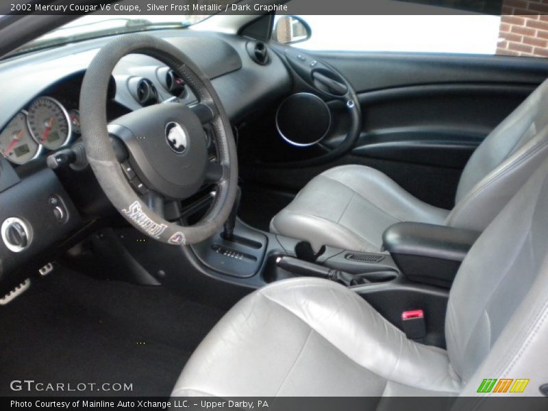 Silver Frost Metallic / Dark Graphite 2002 Mercury Cougar V6 Coupe