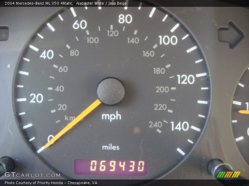 Alabaster White / Java Beige 2004 Mercedes-Benz ML 350 4Matic