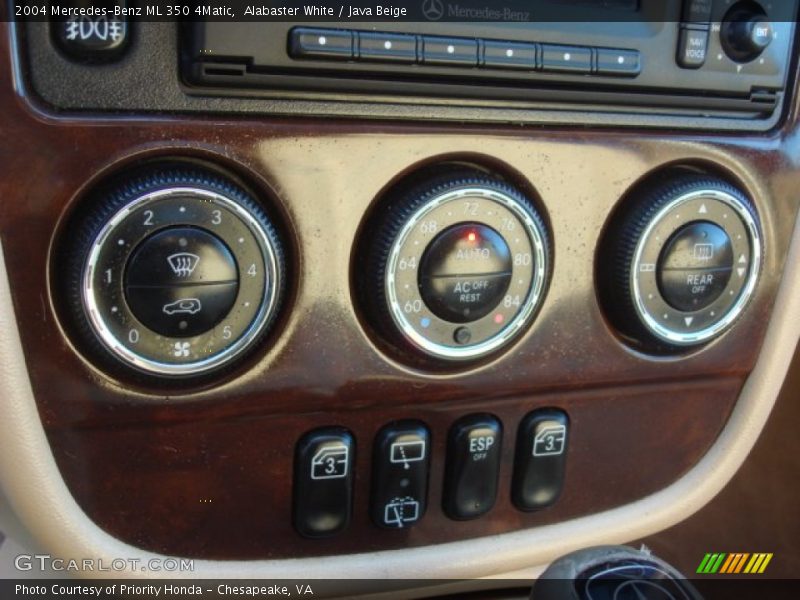 Alabaster White / Java Beige 2004 Mercedes-Benz ML 350 4Matic