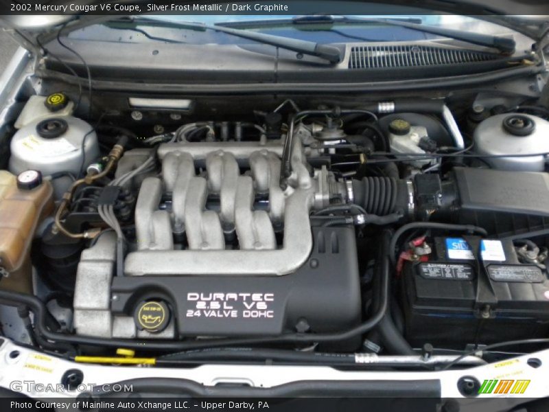 Silver Frost Metallic / Dark Graphite 2002 Mercury Cougar V6 Coupe