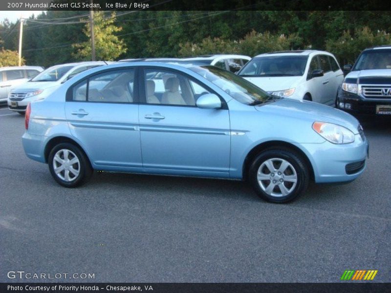  2007 Accent GLS Sedan Ice Blue