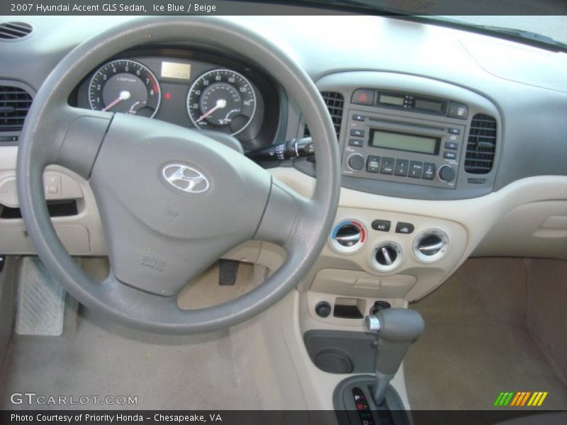 Dashboard of 2007 Accent GLS Sedan