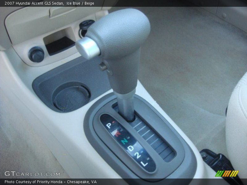  2007 Accent GLS Sedan 4 Speed Automatic Shifter