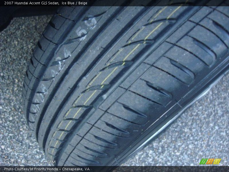 Ice Blue / Beige 2007 Hyundai Accent GLS Sedan