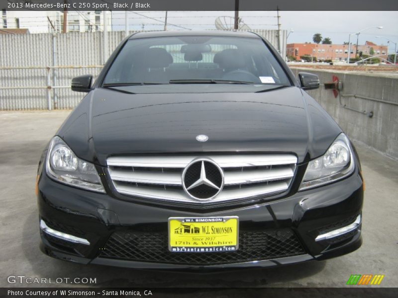 Black / Black 2013 Mercedes-Benz C 250 Sport