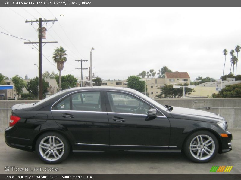 Black / Black 2013 Mercedes-Benz C 250 Sport