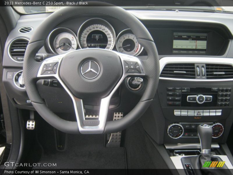 Black / Black 2013 Mercedes-Benz C 250 Sport