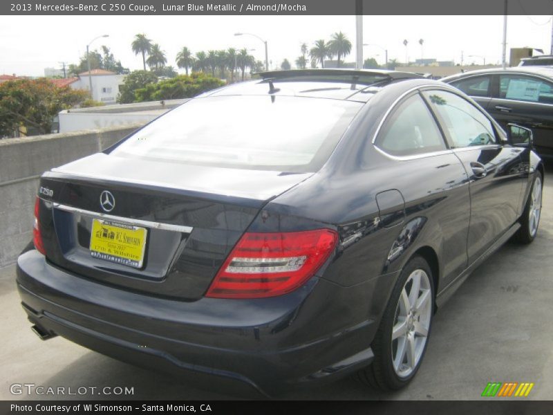 Lunar Blue Metallic / Almond/Mocha 2013 Mercedes-Benz C 250 Coupe
