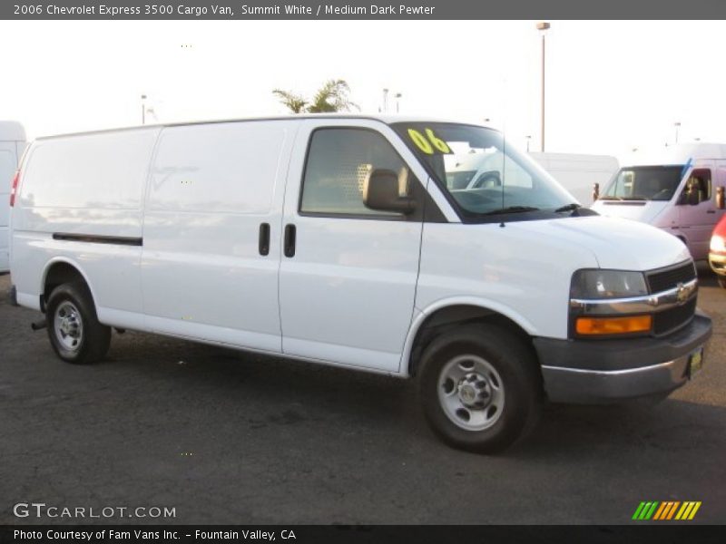 Summit White / Medium Dark Pewter 2006 Chevrolet Express 3500 Cargo Van