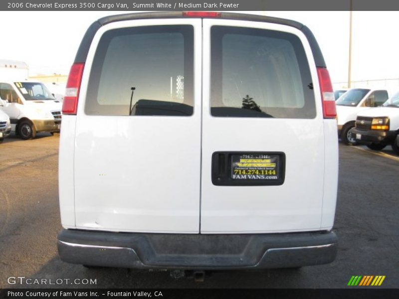 Summit White / Medium Dark Pewter 2006 Chevrolet Express 3500 Cargo Van