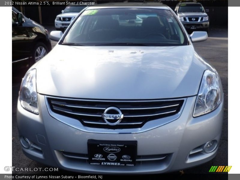 Brilliant Silver / Charcoal 2012 Nissan Altima 2.5 S