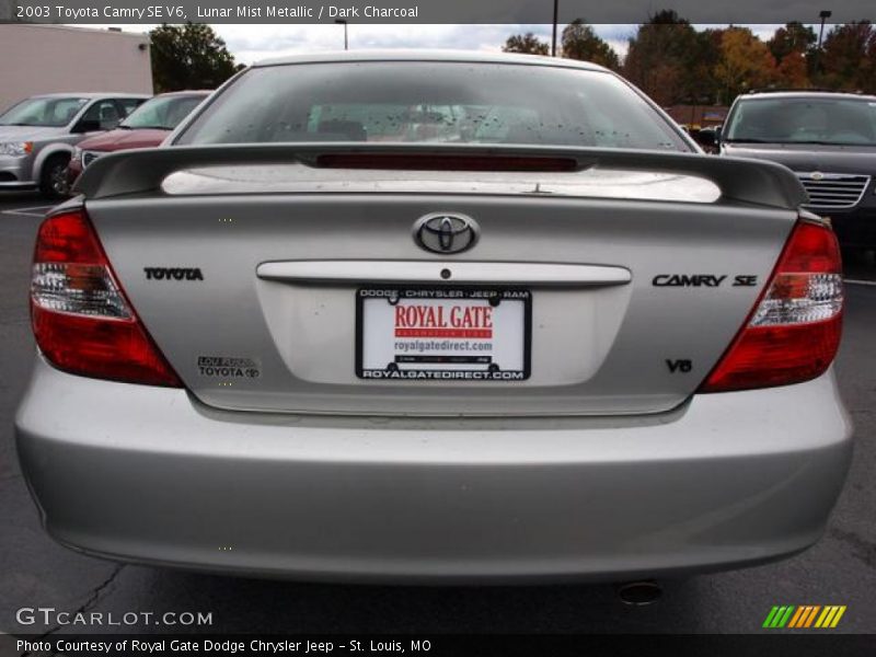 Lunar Mist Metallic / Dark Charcoal 2003 Toyota Camry SE V6