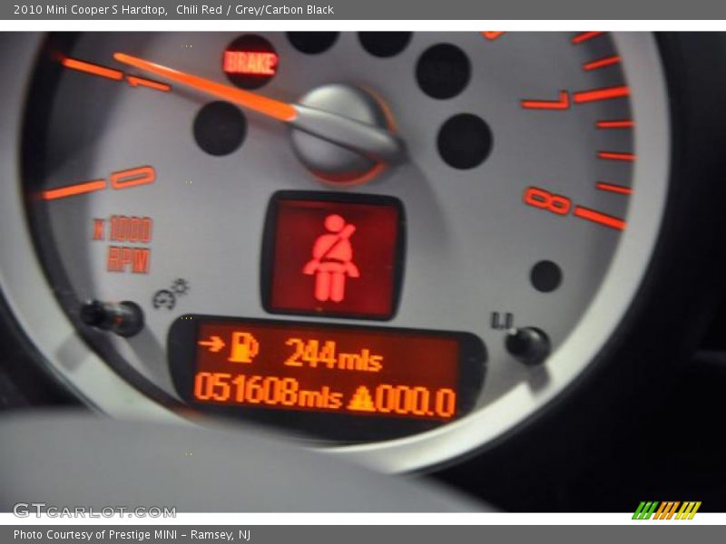 Chili Red / Grey/Carbon Black 2010 Mini Cooper S Hardtop