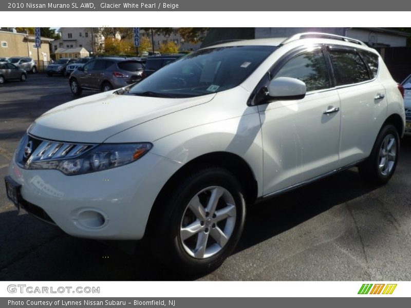 Glacier White Pearl / Beige 2010 Nissan Murano SL AWD