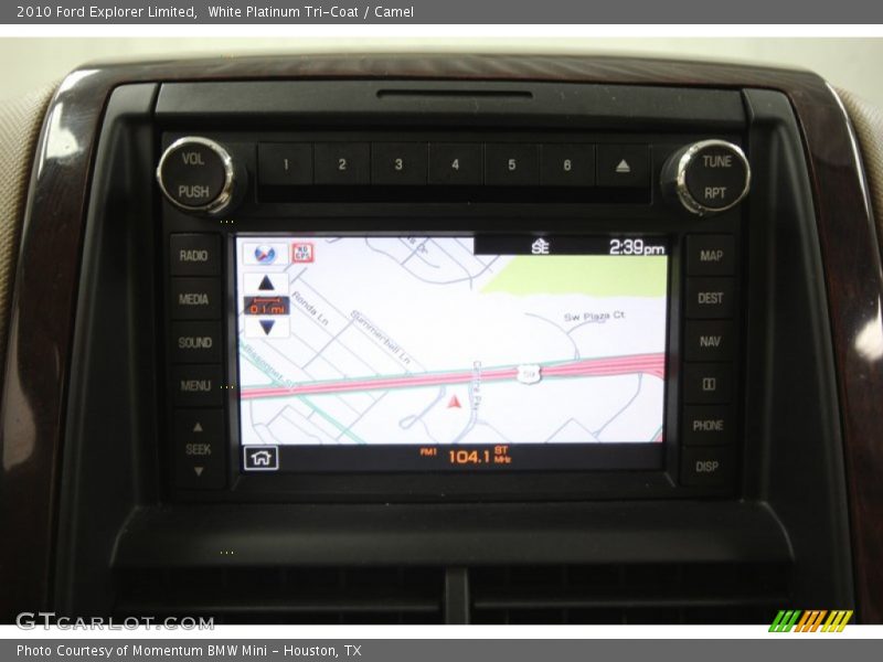 White Platinum Tri-Coat / Camel 2010 Ford Explorer Limited