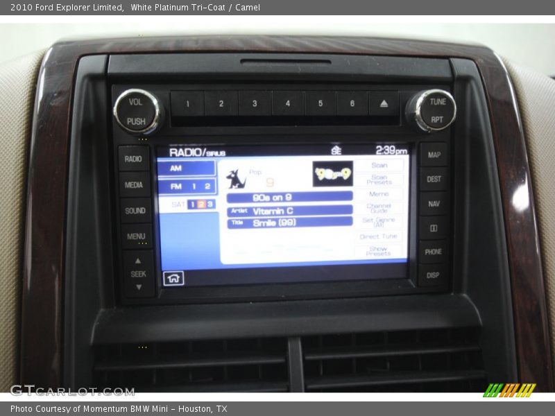 White Platinum Tri-Coat / Camel 2010 Ford Explorer Limited