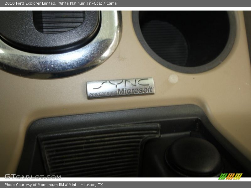 White Platinum Tri-Coat / Camel 2010 Ford Explorer Limited
