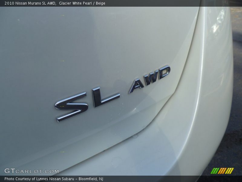 Glacier White Pearl / Beige 2010 Nissan Murano SL AWD