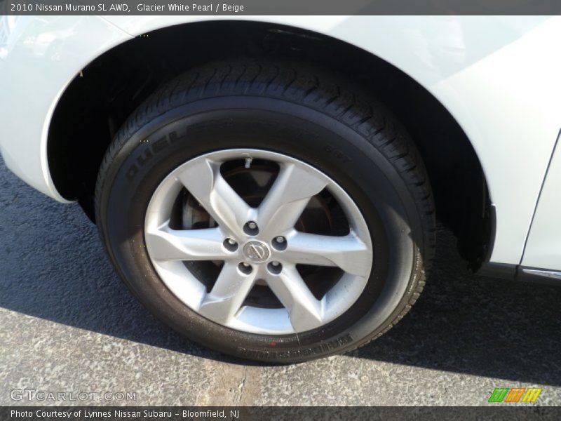 Glacier White Pearl / Beige 2010 Nissan Murano SL AWD