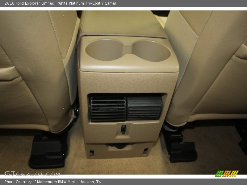 White Platinum Tri-Coat / Camel 2010 Ford Explorer Limited