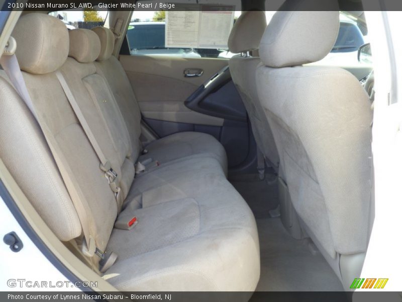 Glacier White Pearl / Beige 2010 Nissan Murano SL AWD