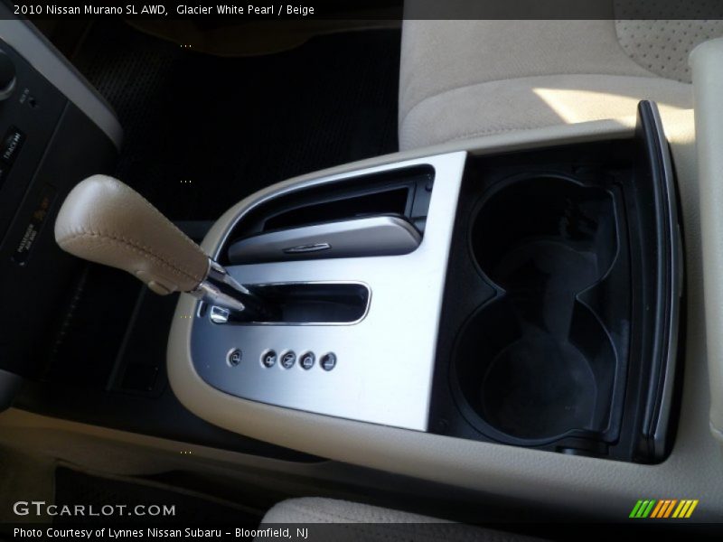 Glacier White Pearl / Beige 2010 Nissan Murano SL AWD
