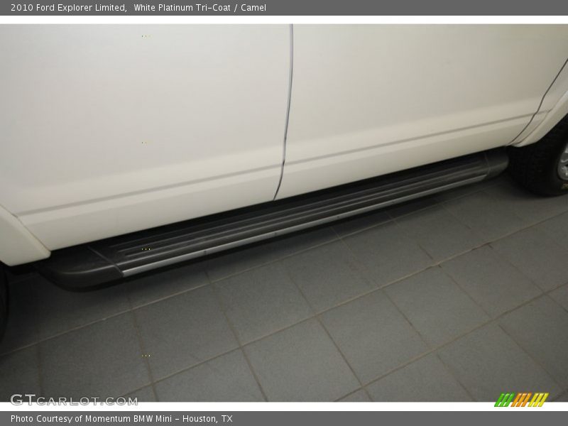 White Platinum Tri-Coat / Camel 2010 Ford Explorer Limited