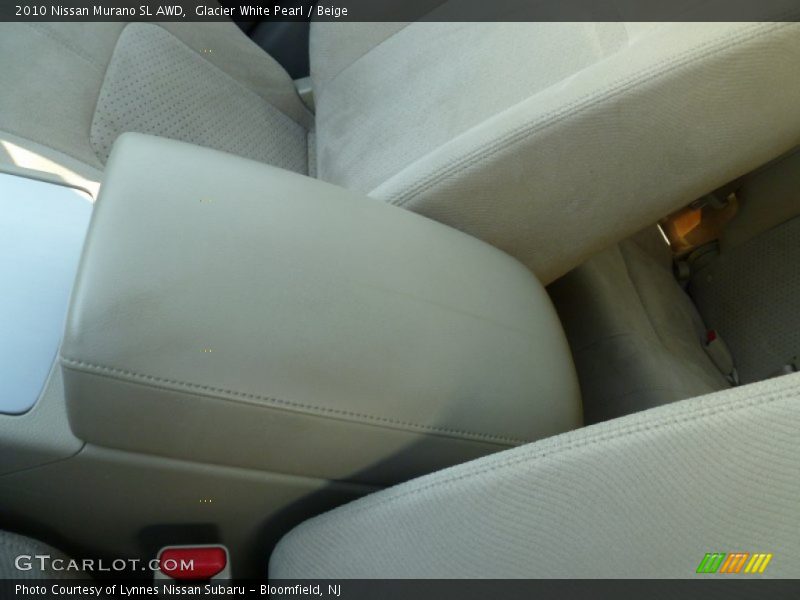 Glacier White Pearl / Beige 2010 Nissan Murano SL AWD