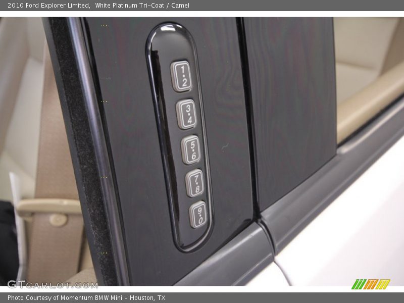 White Platinum Tri-Coat / Camel 2010 Ford Explorer Limited