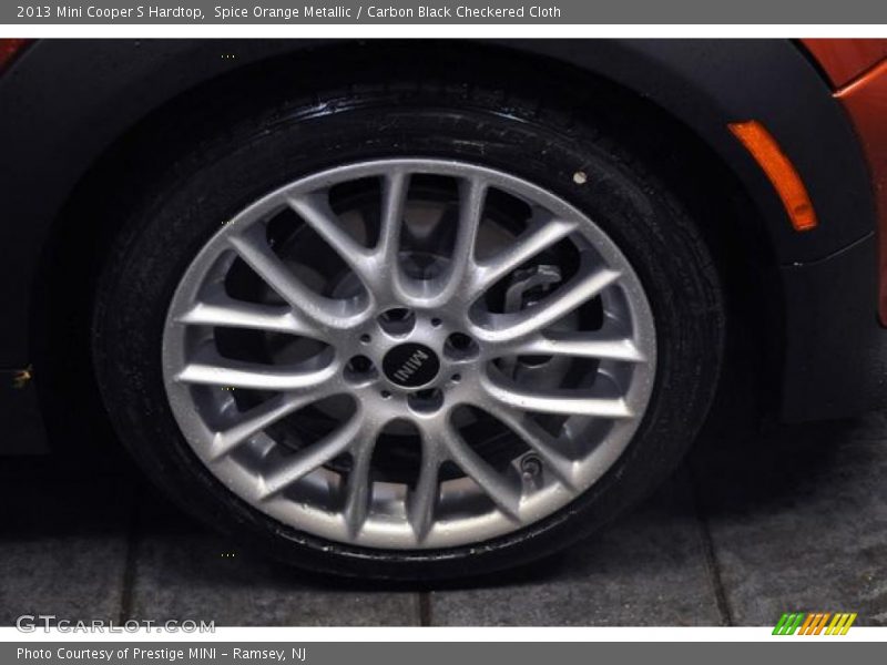 Spice Orange Metallic / Carbon Black Checkered Cloth 2013 Mini Cooper S Hardtop