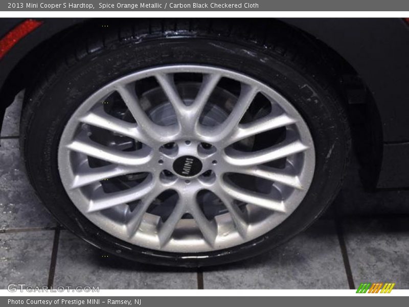 Spice Orange Metallic / Carbon Black Checkered Cloth 2013 Mini Cooper S Hardtop