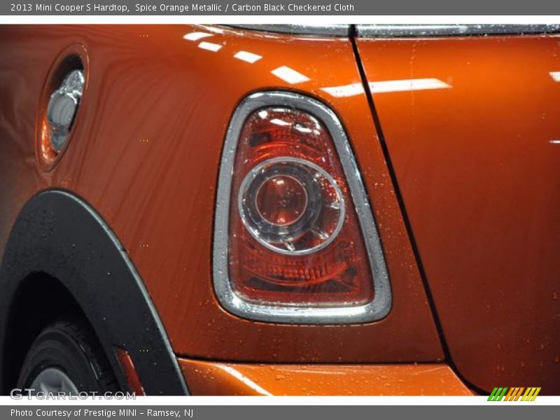 Spice Orange Metallic / Carbon Black Checkered Cloth 2013 Mini Cooper S Hardtop