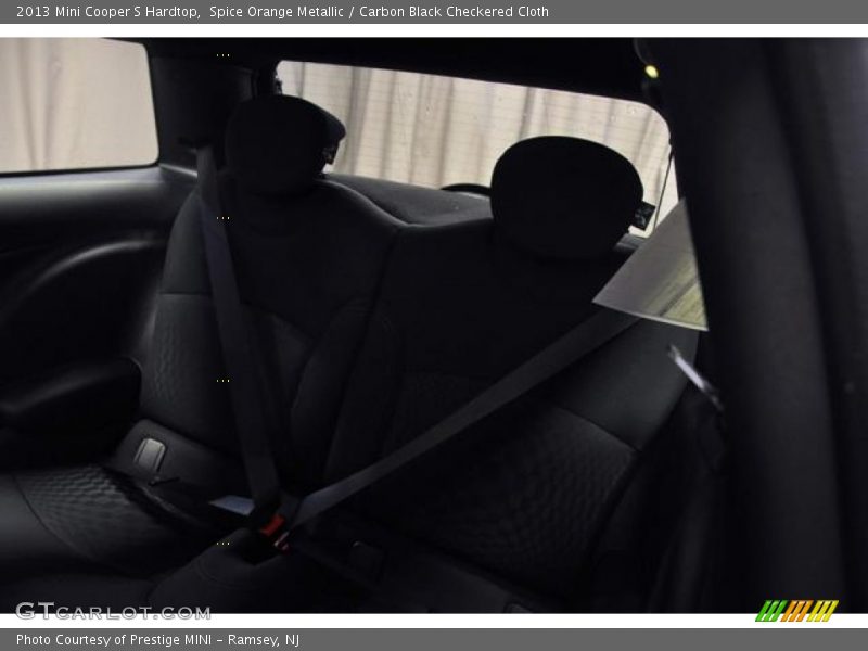 Spice Orange Metallic / Carbon Black Checkered Cloth 2013 Mini Cooper S Hardtop