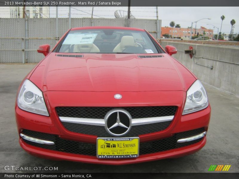 Mars Red / Sahara Beige 2013 Mercedes-Benz SLK 250 Roadster
